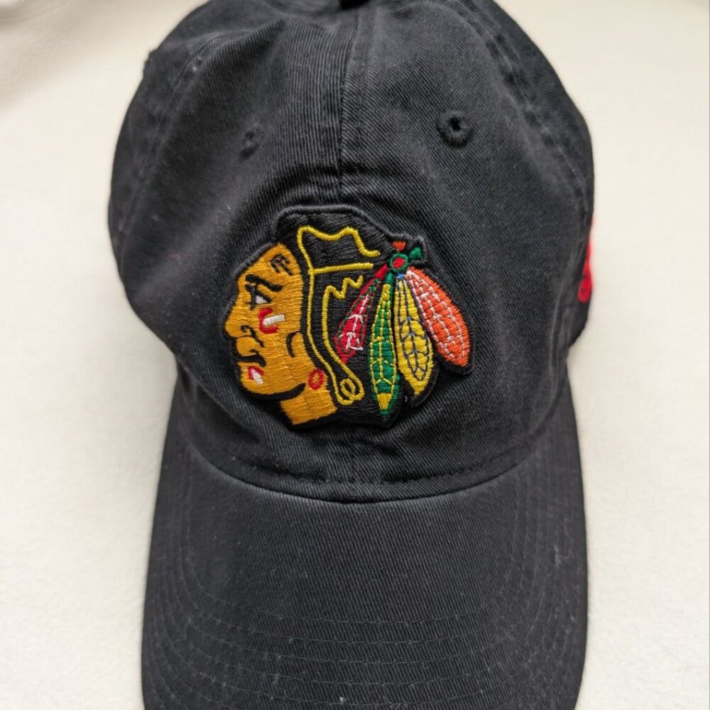 Chicago Blackhawks NHL Adidas Black Hat One Size Adult Unisex